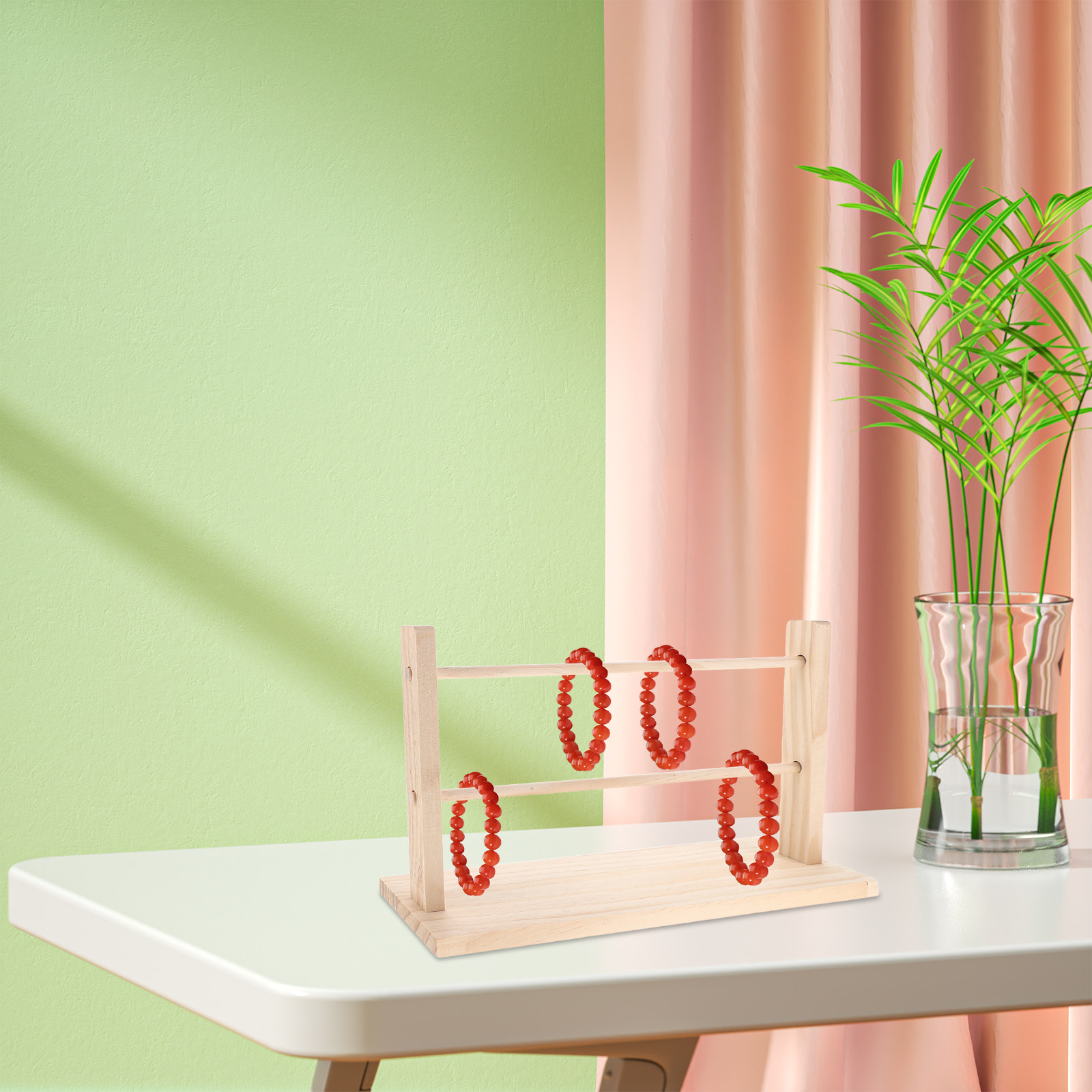 Florist Supply Ribbon - Wooden Ribbon Organizer Stand Ribbon Storage