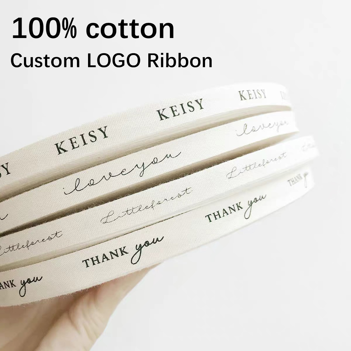 Custom Logo Cotton Ribbon for  - Florist Supply Ribbon review and price