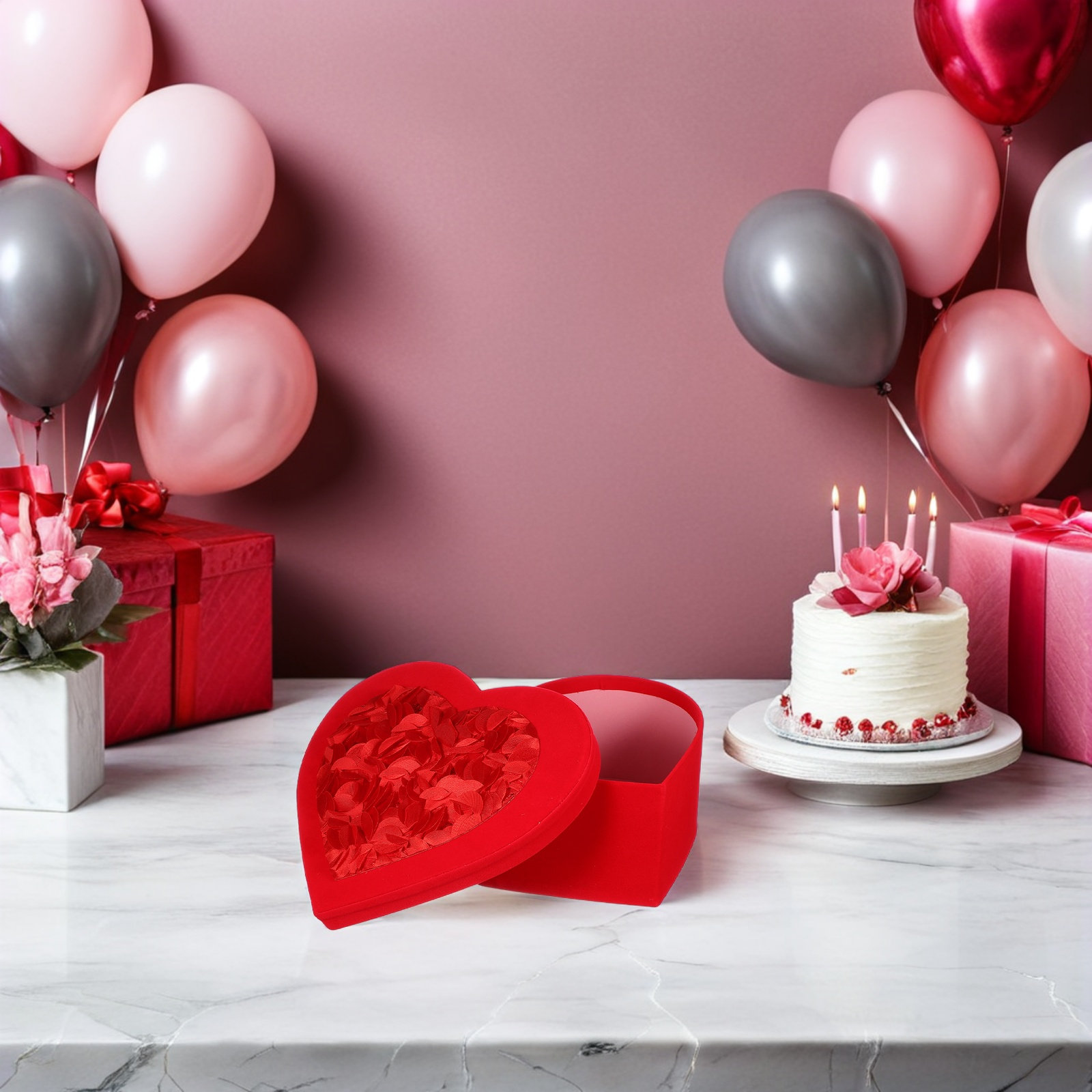Heart Shaped Valentine Box Bou - Bouquet Holder Foam review and price