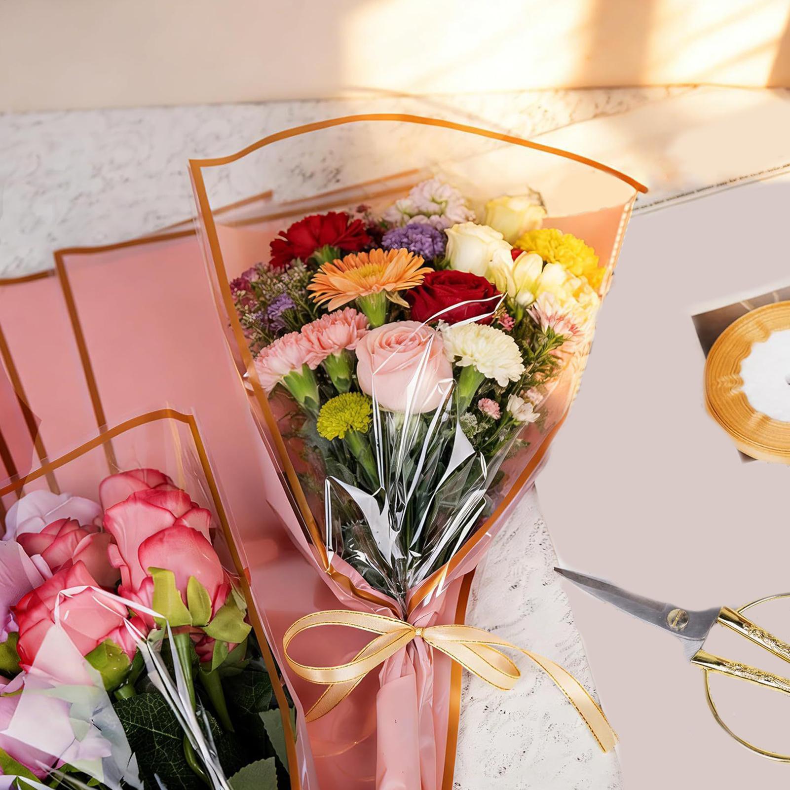 Flower Bouquet Bags 50 Pieces  - Florist Supply Ribbon review and price