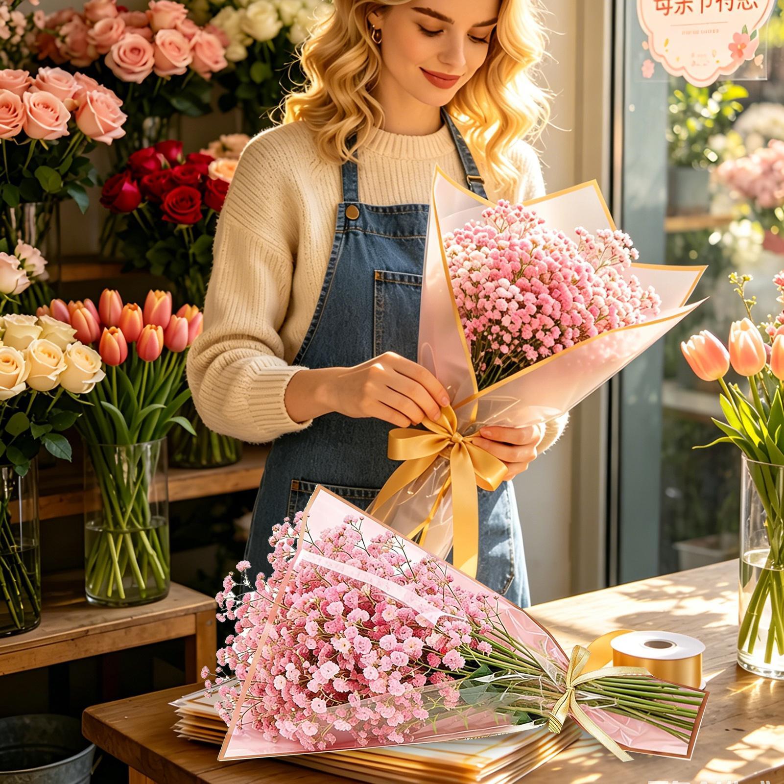 Flower Bouquet Bags 50 Pieces  - Florist Supply Ribbon review and price
