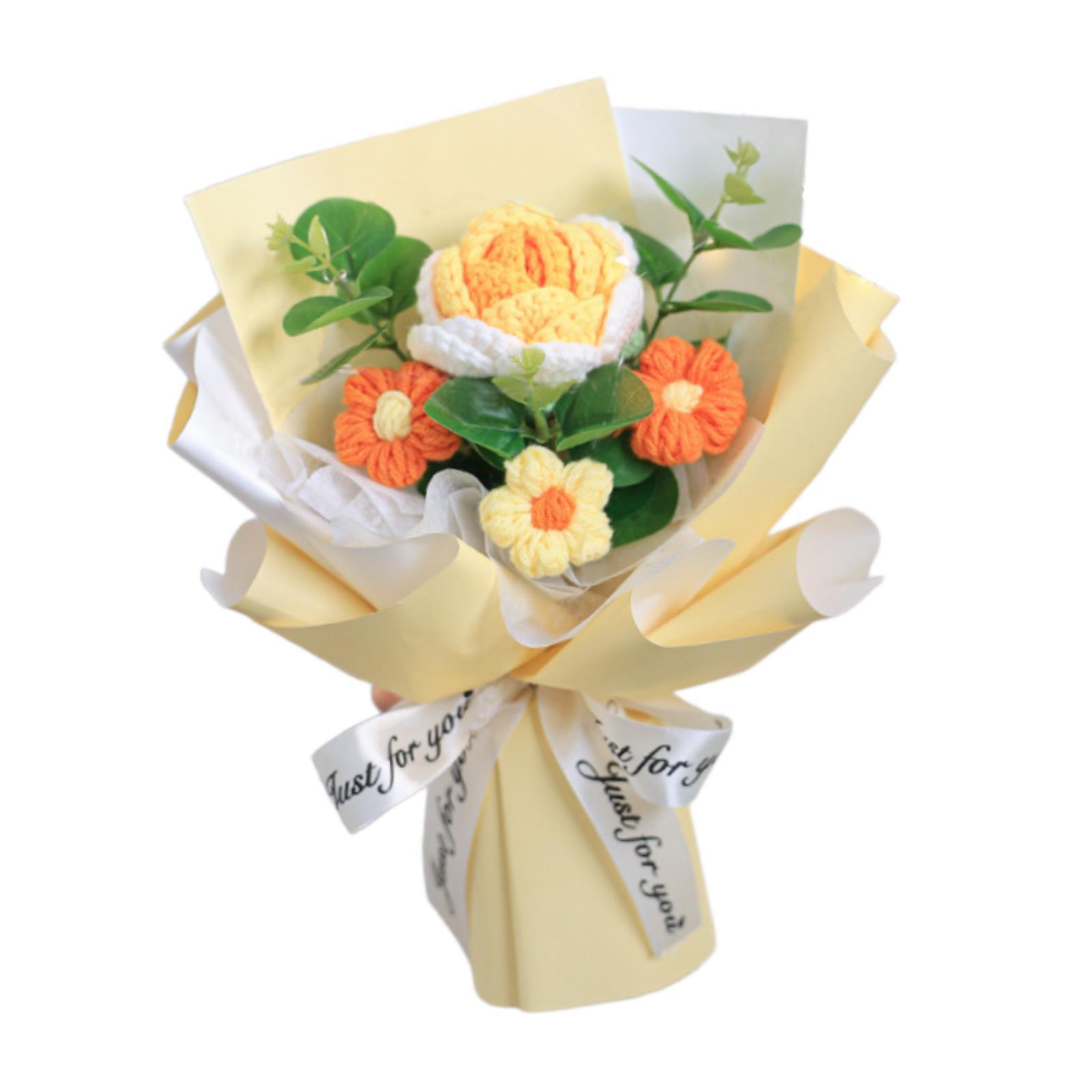 Crochet Flower Bouquet Artific - Eucalyptus Preserved review and price